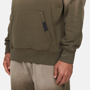 Custom Logo Printing Men <b>Drop</b> Shoulder <b>Acid</b> Wash Pullover Hoodies Heavy Weight Oversized Washed Hoodie By Antique Fashion - Product Image 3