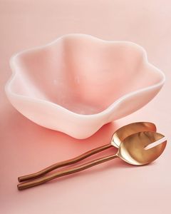 ชุดชามเสิร์ฟเรซิ่นขัดเงาอย่างหรูหราพร้อมช้อน - ของตกแต่งห้องรับประทานอาหารและเครื่องใช้บนโต๊ะอาหารแบบมินิมอลรักษ์โลก - Product Image 3