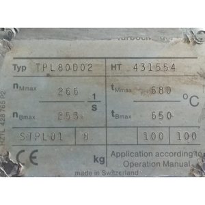 Turbocompresor Marino TPL80D02 de Alta Eficiencia, Marca OEM, de Segunda Mano/Usado, Disponible en Stock para Embarcaciones Grandes - Product Image 3