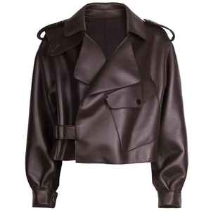 Chaqueta de Cuero para Hombre, Chaqueta de Cuero Genuino 2026, Todo Tipo de Cuero Genuino - Product Image 1