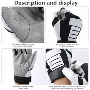 Gants de frappeur de baseball et de softball professionnels personnalisables, légers, durables, en cuir, avec logo personnalisé, doux et confortables - Product Image 4