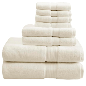 Ensemble de 4 serviettes de toilette en microfibre corail tissée en polyester, écologiques, de qualité supérieure, pour hôtel, spa, maison, salle de bain, douces - Product Image 5