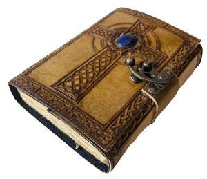 Antique Unlined Vintage Leather Journal <b>With</b> <b>Lock</b> Blank Journal Personal Organizer Writing Notebook Cross Paper Journals UNISEX - Product Image 4