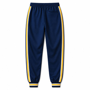 EKIN Impex Custom High Street Style Eco-Friendly 100%<b>Polyester</b> Men's Custom Sports <b>Jogger</b> Track Pants with Side Stripes - Product Image 2