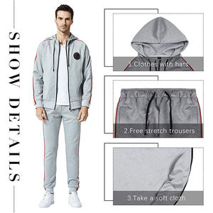 Großhandel Hochwertiger Maßgeschneiderter Herren-Trainingsanzug Neues Winter-Design Übergröße und Umstandsfunktionen Atmungsaktiv und Umweltfreundlich - Product Image 2