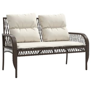 Set Divano da Esterno Marrone e Bianco Crema per Collezione Arredamento Giardino - Product Image 4