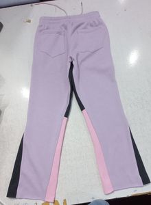 Purple Pink Drawstring Flare Sweatpants Printed Streetwear Jogger Pants for Women Custom OEM - Product Image 6