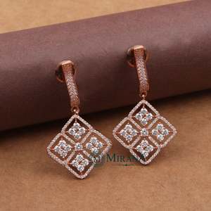 Vintage Religious Pendant Earrings-18K Gold Plated Copper with Pearl Heart & Tassel Design - Product Image 3