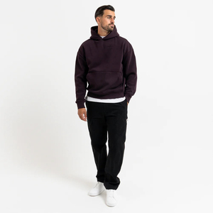 Hoodie Pullover Unisex Custom Heavyweight Oversized Solid Winter OEM Woven Blank Embroidered Polyester/Cotton <b>Windproof</b> - Product Image 4