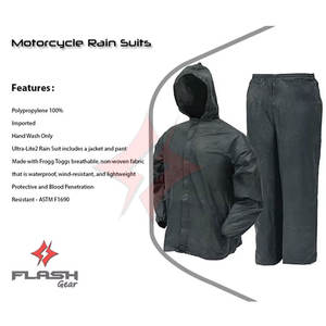 Traje Impermeable para Hombre y Mujer, Chaqueta de Lluvia Larga y Transpirable con Capucha, Protección contra el Viento para Motociclistas - Product Image 4