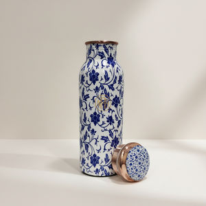 750ml Pure Copper Metal <b>Water</b> <b>Bottle</b> | High-Quality Enamel Printed Eco-Friendly Corrosion-Resistant Design for Wholesale Supply - Product Image 2