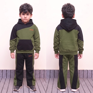 Conjuntos de Ropa Deportiva Casual con Capucha de Forro Polar para Bebés, 100% Algodón de Alta Calidad, Ropa de Invierno Cálida para Niños, Colores y Logotipo Personalizables - Product Image 2