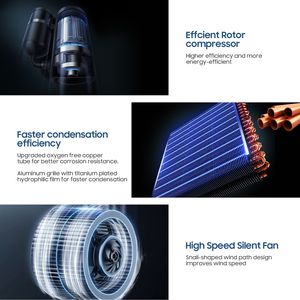 Commerciale 50 Pt. 9.000 mq Deumidificatore Senza Secchio con Sbrinamento Automatico e Tubo di Scarico per Seminterrati e Magazzini, Colore Arancione - Product Image 6