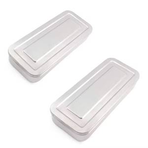 Ensemble de contenants rectangulaires pour instruments chirurgicaux en acier inoxydable Morje, certifié CE Classe I, pour l'organisation d'objets de petite taille - Product Image 1