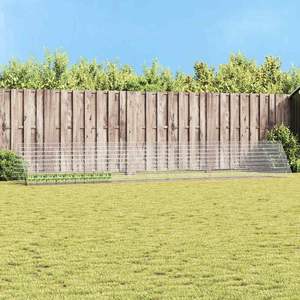 Jaula para Conejos de Acero Galvanizado 215 x 100 x 85 cm en Color Plateado para Cuidado Animal - Product Image 1