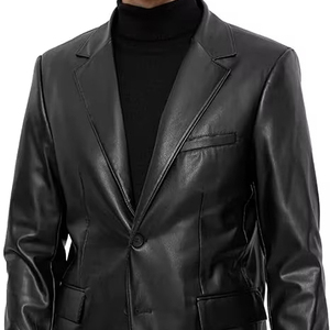 Chaqueta de Cuero Genuino para Hombre, Diseño de Alta Gama, Venta al Por Mayor, Moda Otoño Invierno, Cálida e Informal - Product Image 1