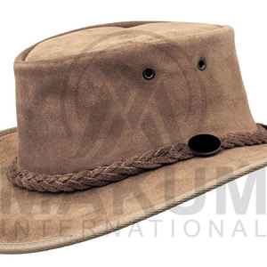 Sombreros de cuero genuino de vaca de alta calidad, diseño moderno, color personalizado, los más vendidos, nueva moda, sombrero vaquero de cuero, personalización. - Product Image 2