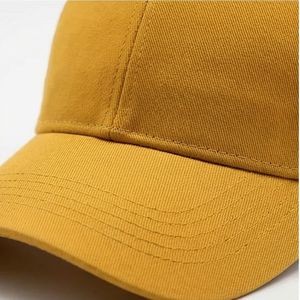 Gorras de Béisbol Amarillo Mostaza Lisas, Gorra Diaria Moderna, Ajuste Elegante, Estética de Vanguardia, para Caballeros, Ajustables, de Algodón - Product Image 4