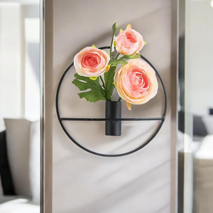 Vase en métal artisanal moderne et écologique, décoration d'intérieur, durable, léger, résistant à la rouille, porte-fleurs d'intérieur - Product Image 3