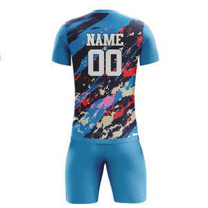 High Quality Soccer Team Uniform Breathable Quick Dry Football Jersey <b>Set</b> Custom Sportswear Soccer Uniform Supplier Wholesale - Product Image 2