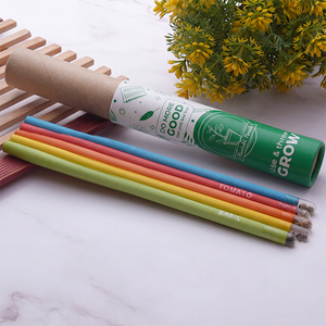5PC Plantable <b>Seed</b> Pencil Set Recycled <b>Paper</b> Pencils with Gold <b>Seed</b> Capsules Sustainable Eco Stationery for Gift Office - Product Image 1