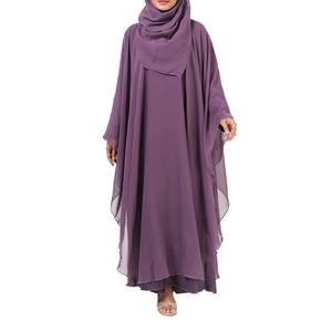 Robe Abaya Turque Modeste Faite Main en Polyester, Longueur Ras du Sol, Respirante et Infroissable, Vente en Gros Direct Fabricant - Product Image 1