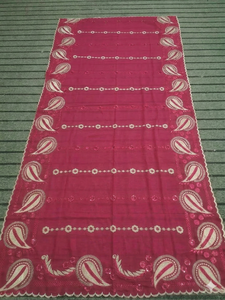 Hiyab de Algodón para Mujer, Estilo Dubái, Bordado Floral con Pedrería, 2.23m, Transpirable, para Uso Diario, Proveedor Mayorista Islámico - Product Image 2