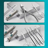 Kit de manucure et pédicure allemand 9/11 pièces en acier inoxydable anti-éclaboussures pour ongles incarnés et peaux mortes – Soin des ongles