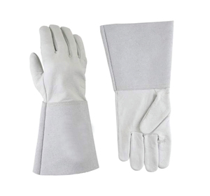 Holy Signs International HSI-0017 Leather Welding <b>Gloves</b> Cotton Liner Straight Thumb Molten Metal Splash Resistant TIG Use - Product Image 6