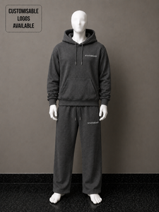 BEST Custom 2 piece <b>set</b> Heavyweight 350GSM 400GSM 450GSM Unisex Tech Heavy Weight Fleece Oversized Hoodie and Sweatpants men - Product Image 6