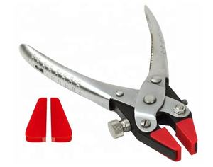 Alicates de punta plana de acero inoxidable de acción paralela con mordazas lisas y bloqueo lateral de tornillo, 160 mm, herramientas para engastado de joyas y relojería - Product Image 2