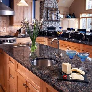 Encimera de Granito Pulido Color Marrón Bronceado, Superficie con Aspecto de Mármol para Isla de Cocina, Piedra Natural para Villa - Product Image 4