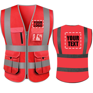 Gilet en polyester fluorescent respirant de haute qualité pour la construction, fabriqué au Pakistan par une entreprise exportatrice en gros. - Product Image 6