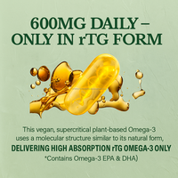 Vegan à base de plantes Omega 3 rTG Softgel 30 Count enfants prénatal DHA OEM Corée huile de poisson