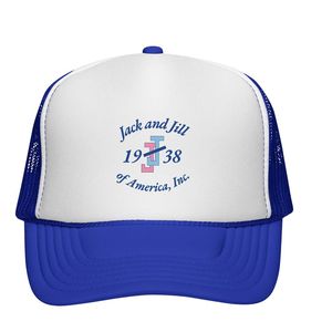 หมวกแก๊ปพิมพ์ลายปี 1938 สีขาวน้ำเงินกรมท่า ตาข่ายปรับได้ สไตล์ลำลอง ใส่ได้ทั้งชายหญิง เหมาะสำหรับกิจกรรมกลางแจ้ง ขายส่ง - Product Image 1