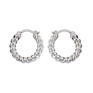 ELEGANT 925 STERLING SILVER PLATED HOOP <b>EARRINGS</b> FOR WOMEN BOHEMIAN FASHION JEWELRY PERFECT ANNIVERSARY GIFT LIGHTWEIGHT STYLE - Product Image 1