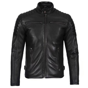 Veste en cuir de haute qualité pour hommes, très élégante et stylée - Product Image 3