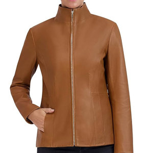 Breathable <b>Lightweight</b> Winter Warm <b>Women</b> Leather <b>Jacket</b> Casual Wear <b>Women</b> Leather <b>Jacket</b> In Reasonable Price - Product Image 4