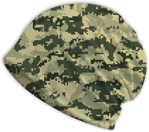 Bonnet imprimé unisexe en acrylique tricoté, casquette d'hiver décontractée et ample pour adultes 56-58CM - Product Image 2