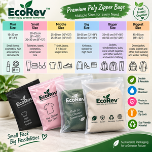 ถุงซิปเคลือบ PE EcoRev รุ่น ECO96 พิมพ์ลายซิลค์สกรีน รีไซเคิลได้ กันน้ำ ทนทาน บรรจุภัณฑ์พลาสติกสำหรับการขนส่ง - Product Image 6