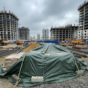 Bâche de protection solaire en plastique, protégée contre les UV, imperméable, pour l'agriculture et le stockage - Product Image 1