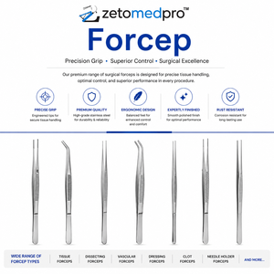 Pinzas de Precisión Delicate Touch Micro Forceps Ligeras y Rectas con Puntas de Anillo de 1 mm, Longitud Total de 7-1/8 pulgadas (18,1 cm) o 8-1/4 pulgadas (21 cm) ZETOMEDPRO - Product Image 4