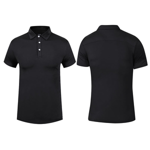 Solid Color Short Sleeve Knitted Polo Shirt Casual Wear - Product Image 2