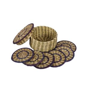 Posavasos de mimbre de hierba de mar natural y manteles decorativos para boda mantel de taza de hierba de mar Decoración de mesa - Product Image 1