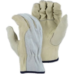 Comfortable Safety Construction <b>Gloves</b> Soft Hand Arm Protection Goat Grain & Cowhide Split Leather Anti-Cut <b>Drivers</b> Heat - Product Image 1
