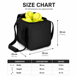 Grand sac de sport en polyester à motif géométrique avec fermeture éclair pour équipement de baseball, idéal pour l'entraînement au frappeur et l'utilisation en équipe - Product Image 4