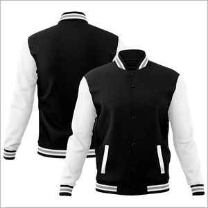 แจ็คเก็ตวาร์ซิตี้ขนสัตว์แบบกำหนดเองสำหรับผู้ชาย ไซส์พลัส สไตล์สตรีท ติดกระดุม ขายดี ปักลายตัวอักษร สำหรับฤดูหนาว - Product Image 5