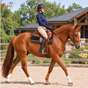 Tapis de selle Western avec rembourrage confortable et garniture florale en cuir repoussé pour l'équitation, le ranch, le cowboy et l'équipement équestre - Product Image 4