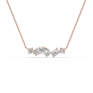 Brillante colgante de diamante de corte elegante de 2.9 quilates cultivado en laboratorio, plata 925 con oro, estilo único, ligero, colgante de compromiso para mujer. - Product Image 6