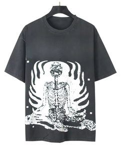 เสื้อยืด Hellshirt - เสื้อยืดแขนสั้นพิมพ์ลายสไตล์เรโทรสำหรับผู้ชาย คุณภาพสูง ผลิตจากผ้าฝ้าย 100% - Product Image 4